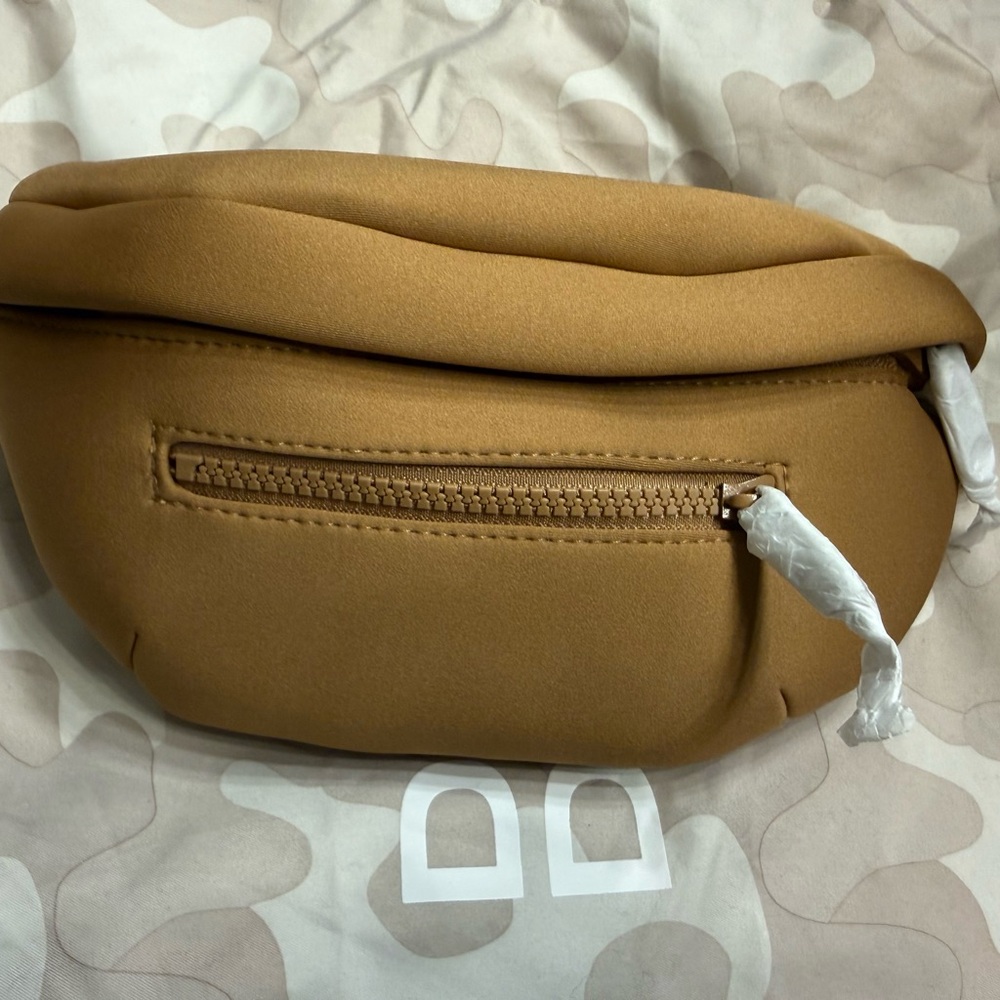Dagne Dover Caramel/Tan Neoprene Waist Pouch